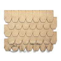 Dolls House Miniature Individual Roof Tiles Set of 150 (Style D)