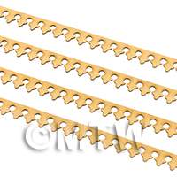 Dolls House Miniature Roof Trim Strips Set of 4 (Style A)