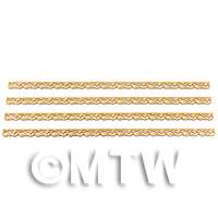 dollshouse miniature roof trim style B set of 4 full size