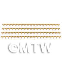 dollshouse miniature roof trim style C set of 4 full size