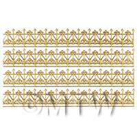 dollshouse miniature roof trim style D set of 4 full size