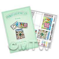 dolls house miniature Candy Land board game flat pack kit