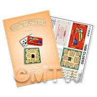 dolls house miniature Cluedo board game flat pack kit