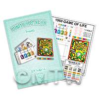 dolls house miniature Game of Life board game flat pack kit