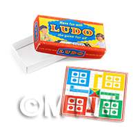 Dolls House Miniature 1:12th Ludo Board Game Kit