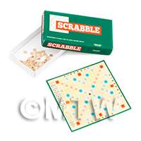 Dolls House Miniature 1:6th Scrabble Board Game Kit