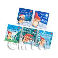 Dolls House Miniature Set of 5 Childrens Christmas Books (Set 4)