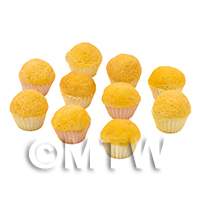 Dolls House Miniature 10 Large Cupcakes