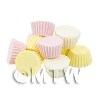 Dolls House Miniature 10 Small Cupcakes Bases