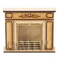 dollshouse miniature lasercut diy fireplace kit made up 