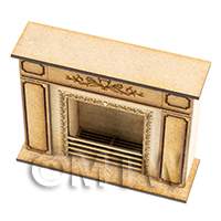 dollshouse miniature lasercut diy fireplace kit made up 