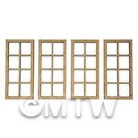 dollshouse miniature custom lasercut windows 8 panes