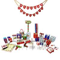 Dolls House Miniature Deluxe Christmas Kit Modern Style