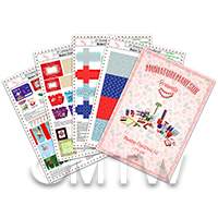 dollshouse miniature full diy modern christmas kit flat pack kit