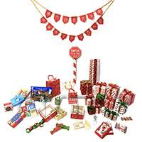 Dolls House Miniature Deluxe Christmas Kit Traditional Style