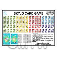 dolls house miniature Skyjo Card Game flat pack kit