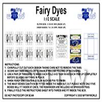 1:12th Dolls House Miniature Packaging Sheet of Fairy Dye