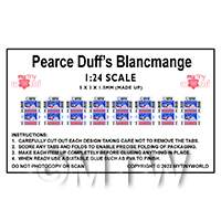 1:24th Dolls House Miniature Packaging Sheet of 8 Pearce Duffs Blancmange