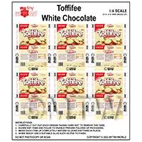 1:6th Dolls House Miniature Packaging Sheet of 6 Toffifee White Chocolate Boxes