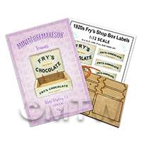1:12th 1920s Frys Chocolate Shop Display Box Kit