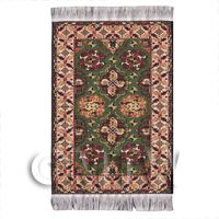 Dolls House Small 17th Century Rectangular Carpet / Rug (17SR06)