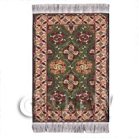 Dolls House Small 17th Century Rectangular Carpet / Rug (17SR06)