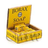 dollshouse miniature lasercut Borax Soap Shop Display Box Kit - madeup