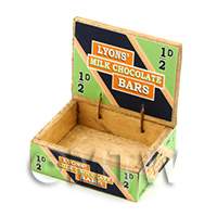 dollshouse miniature lasercut Lyons Chocolate Shop Display Box Kit - madeup