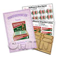 1:12th Hoffmans Rice Starch Shop Display Box Kit