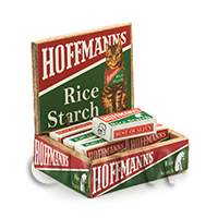 dollshouse miniature lasercut Hoffmans Rice Starch Shop Display Box Kit - madeup