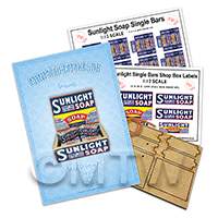 1:12th Sunlight Soap Single Bars Shop Display Box Kit