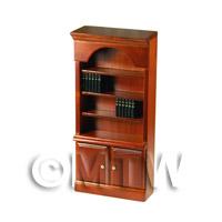 Dolls House Miniautre Mahogany Bookcase