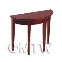 Dolls house Miniature Semi-circle Table