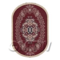 Dolls House Small Oval 18th Century Carpet / Rug (18SO5)