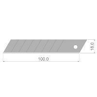 Pack of 10 x 18mm Carbon Steel Segmented Blades