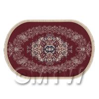 Dolls House Medium Oval 18th Century Carpet / Rug (18LO01)