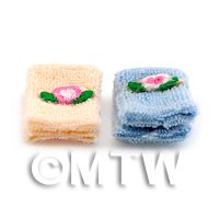 Dolls House Miniature His and Hers Towel Set 