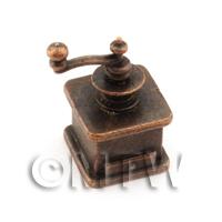 Dolls House Miniature Bronze Effect Metal Coffee Grinder 