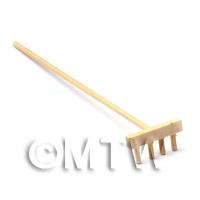 Dolls House Miniature Wooden Garden Rake