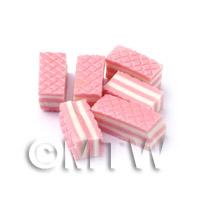 Dolls House Miniature Bakery Pink Sweet Wafer