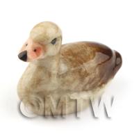 Dolls House Miniature Ceramic Sitting Duck Style 1