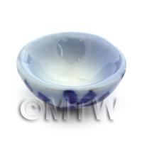 Dolls House Miniature 15mm Blue Spotted Bowl