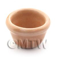 16mm Dolls House Miniature Salmon Glazed Ceramic Plant Pot