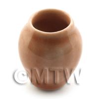 19mm Dolls House Miniature Salmon Glazed Ceramic Vase