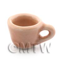 11mm Dolls House Miniature Salmon Glazed Ceramic Coffee Cup