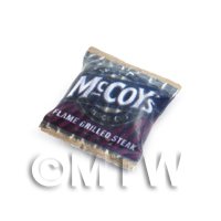 Dolls House Miniature  McCoys Flamed Grilled Steak Crisps