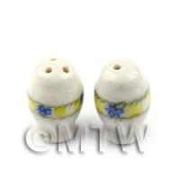 Dolls House Miniature Ceramic Salt And Pepper Pot