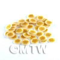 50 Dark Yellow Rose Nail Art  Cane Nail Slices (NS78)