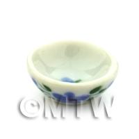 Dolls House Miniature Purple Violet Design 15mm Ceramic Bowl