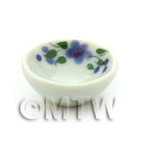 Dolls House Miniature Purple Violet Design 16mm Bowl